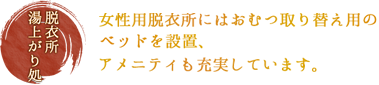 脱衣所湯上がり処